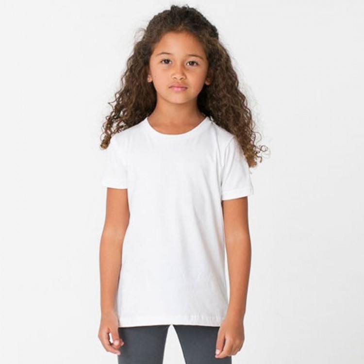 Tegne forsikring Stærk vind udrydde Fruit Of The Loom Plain Kids White 100% cotton T-Shirts