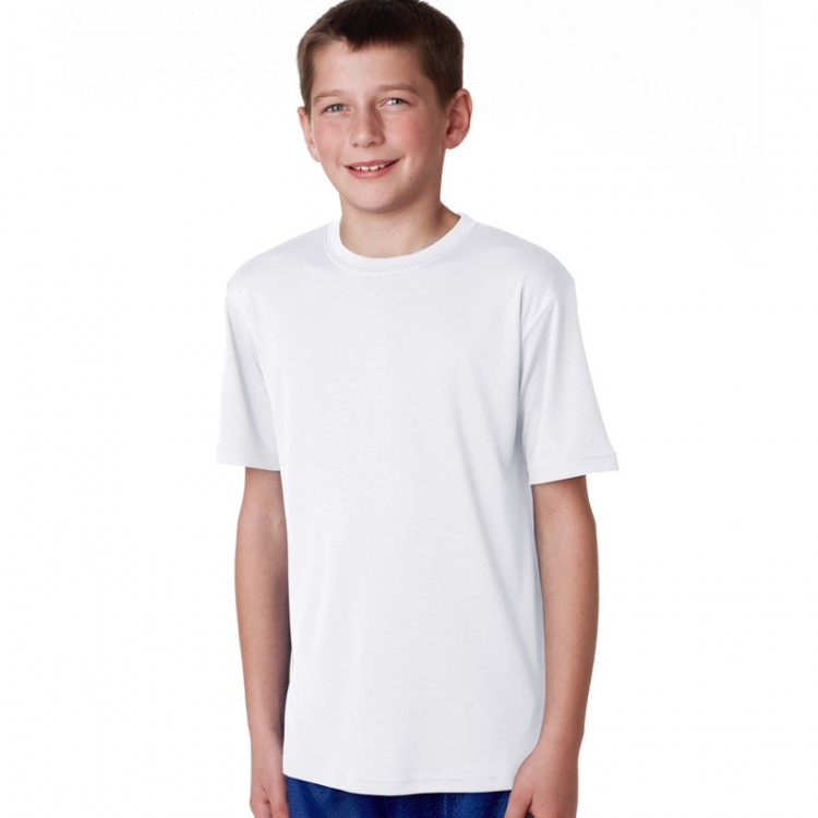 Download AWD Plain White Kids 100% Polyester T-Shirts